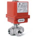 Ball Valves with Electric Actuator 24 DVC ,3 Piece,EL-318, 3 way Electric Automation Ball Valves 24 DVC, Standard Bore , 1000 psi, Screwed End 